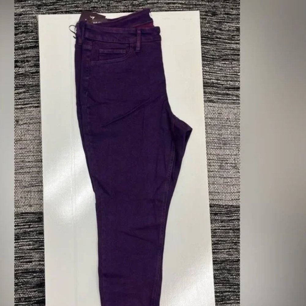Purple Acid Wash Jeans Size 16W